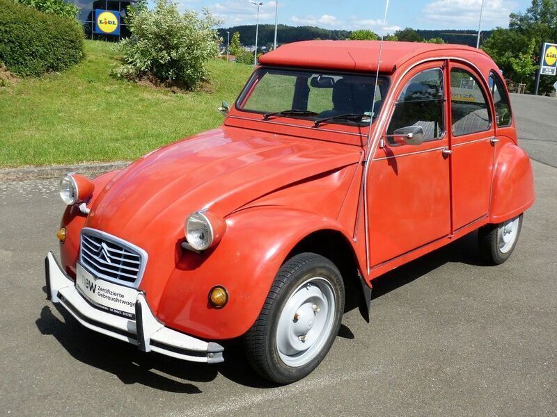 Rot Gebraucht 1988 Citroën 2CV Cabrio | 9.799 € - Bild 1/4