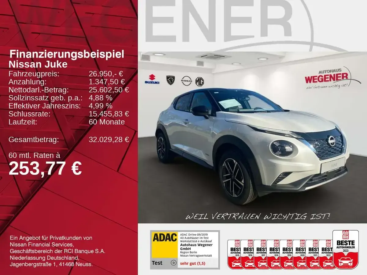 Gebraucht Nissan Juke 360º 143 PS (105 kW) 2024 Weiß SUV