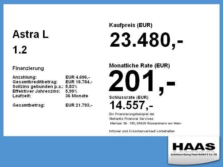 Gebraucht Opel Astra 131 PS (96 kW) 2025 Vulkan grau Limousine