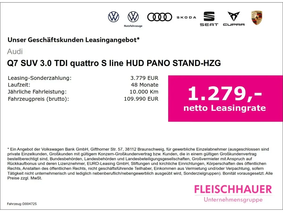 Gebraucht Audi Q7 S-Line 394 PS (289 kW) 2025 Schwarz SUV