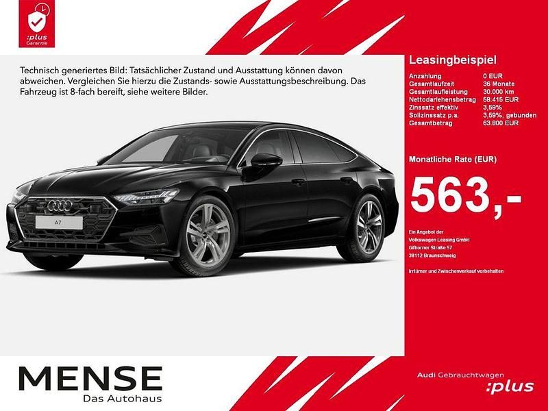Mythosschwarz Gebraucht 2025 Audi A7 Sportback Ambiente Kleinwagen | 58.415 € - Bild 1/4