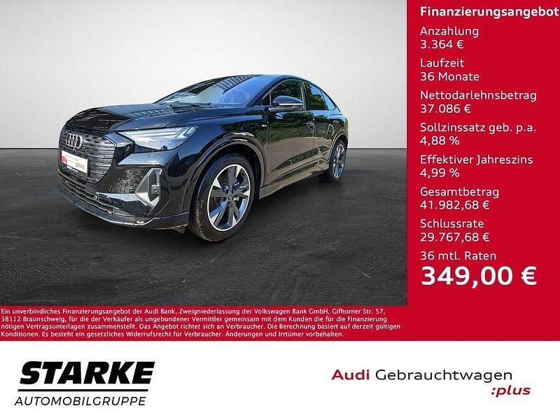 Mythosschwarz metallic Gebraucht 2022 Audi Q4 Sportback e-tron Ambiente SUV | 40.450 € (Fairer Preis) - Bild 1/4