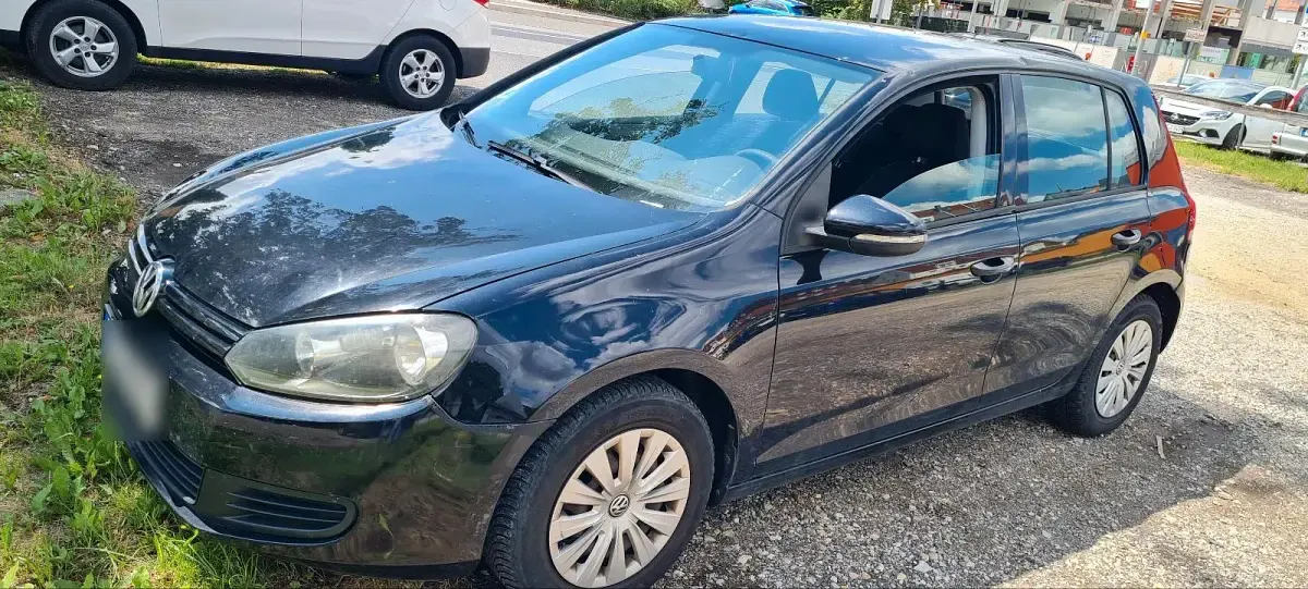 Gebraucht VW Golf VI 2009 Schwarz Kleinwagen
