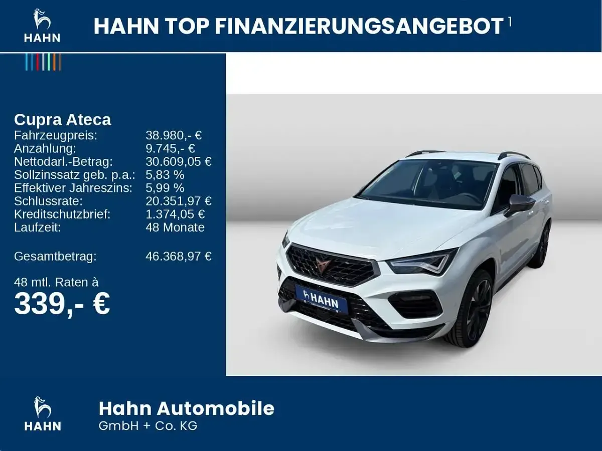 Neu Cupra Ateca 150 PS (110 kW) 2026 Weiß SUV