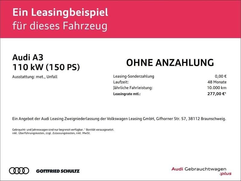 Gebraucht Audi A3 Ambiente 150 PS (110 kW) 2024 Grau Limousine