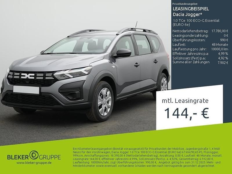 Grau Neu 2025 Dacia Jogger Essentiel Van / Kleinbus | 17.780 € (Superpreis) - Bild 1/3