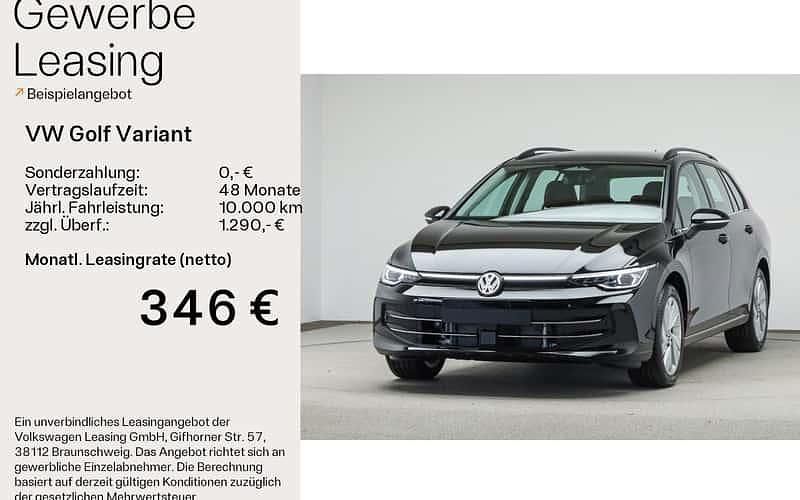 Schwarz Neu 2025 VW Golf VIII Style Kombi | 41.737 € (Teuer) - Bild 1/4