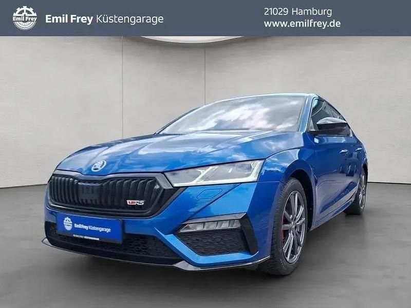 Raceblau metallic Gebraucht 2022 Skoda Octavia RS Kombi | 27.390 € (Superpreis) - Bild 1/4