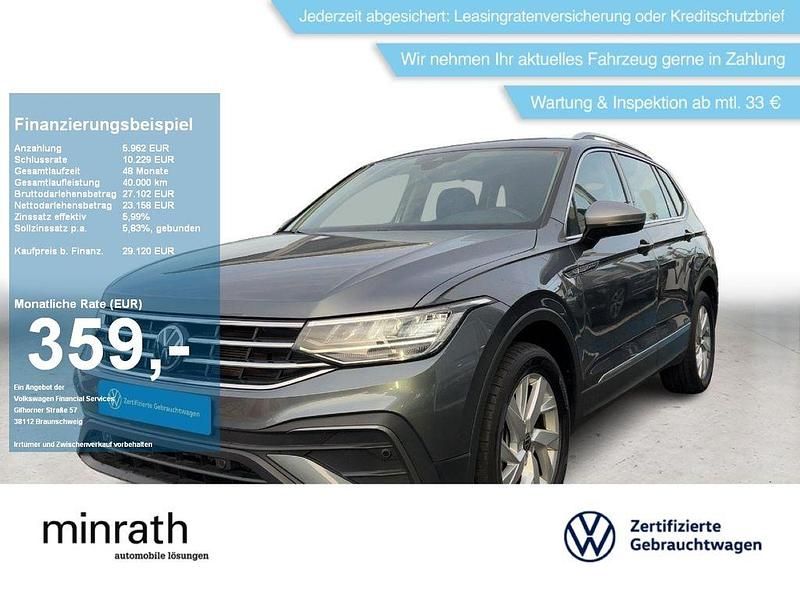 Grau Gebraucht 2022 VW Tiguan Allspace Life SUV | 28.869 € (Superpreis) - Bild 1/4