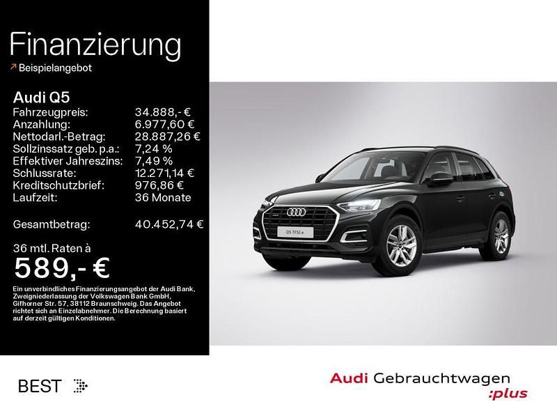 Brillantschwarz (metallic) Gebraucht 2023 Audi Q5 SUV | 34.888 € - Bild 1/3