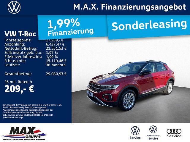 Kings red metallic Gebraucht 2024 VW T-Roc Style SUV | 27.989 € (Guter Preis) - Bild 1/3