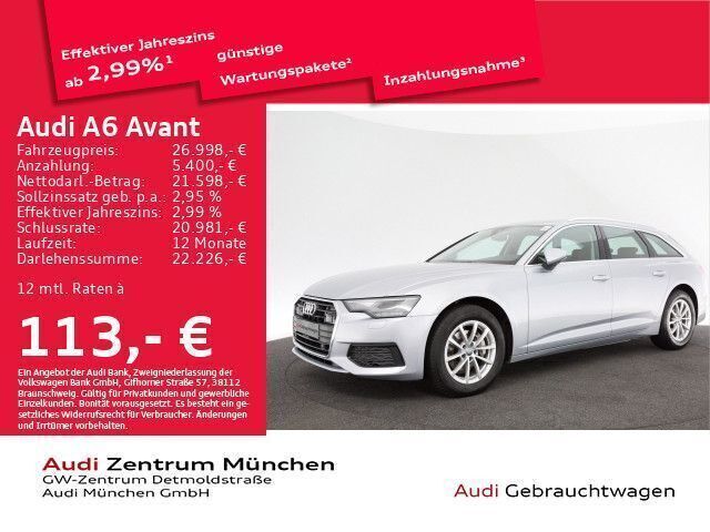 Florettsilber metallic Gebraucht 2020 Audi A6 Design Kombi | 30.245 € (Guter Preis) - Bild 1/2