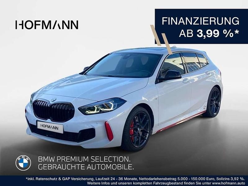 Alpinweiß uni Gebraucht 2022 BMW 128 M Sport Limousine | 32.890 € (Fairer Preis) - Bild 1/2