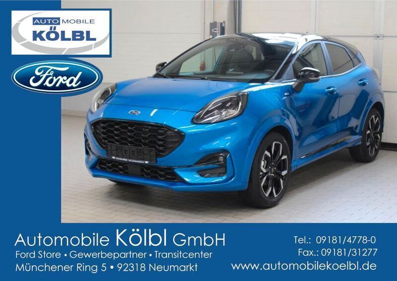 Desert island blue Gebraucht 2023 Ford Puma ST-Line X Coupé | 23.980 € (Fairer Preis) - Bild 1/4
