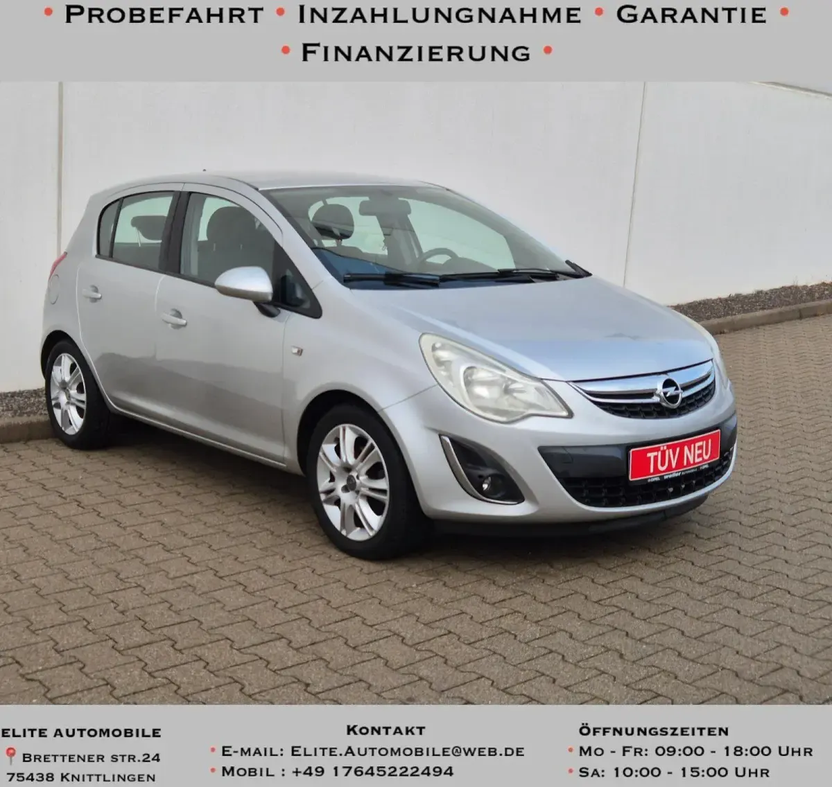 Gebraucht Opel Corsa 86 PS (63 kW) 2011 Starsilber iii m2 Kleinwagen