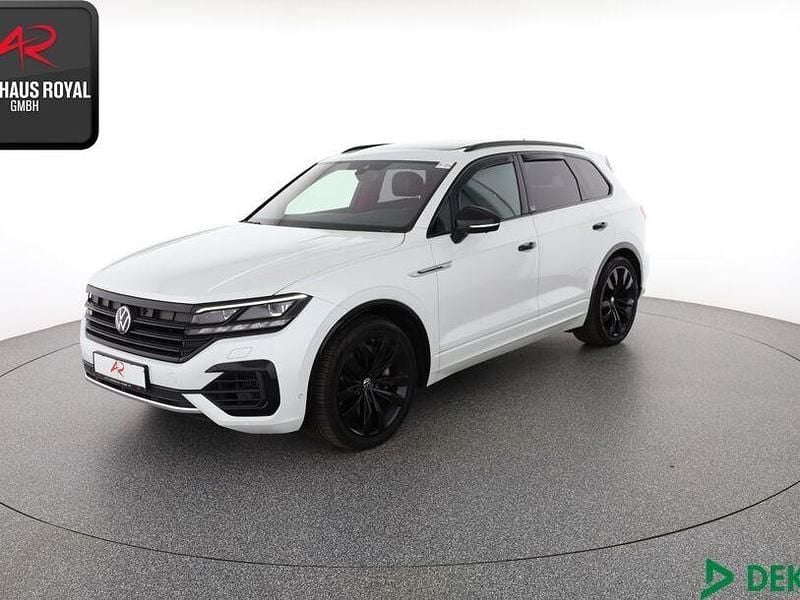 Oryxweiß perlmutteffekt Gebraucht 2021 VW Touareg R-line SUV | 66.880 € - Bild 1/4