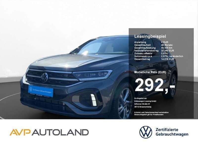 Grau Gebraucht 2024 VW T-Roc R-line SUV | 32.340 € (Fairer Preis) - Bild 1/4