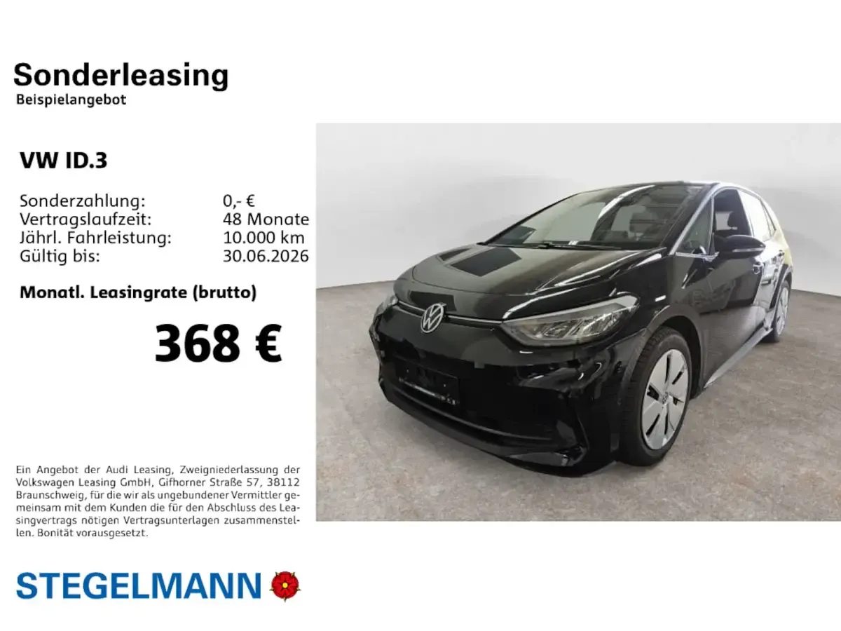 Occasion VW ID.3 Pro 150 kW (204 ch) 2024 Noir Citadine