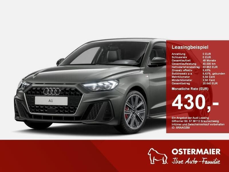 Chronosgrau Neu 2025 Audi A1 Sportback S-Line Kleinwagen | 34.380 € (Superpreis) - Bild 1/4