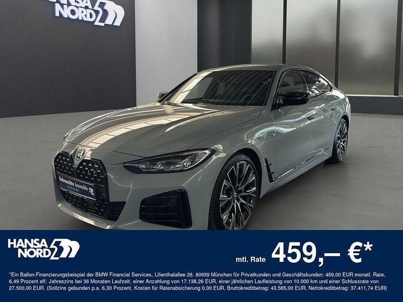 Grau / brooklyn grey (metallic) Gebraucht 2024 BMW M440 M Sport Limousine | 54.550 € (Superpreis) - Bild 1/4