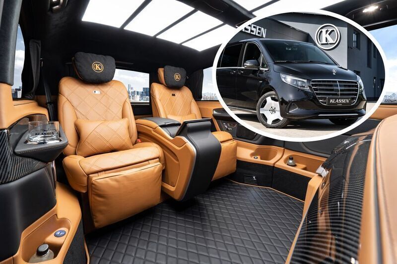 Schwarz Neu 2025 Mercedes V300 Luxury Van / Kleinbus | 386.750 € - Bild 1/4