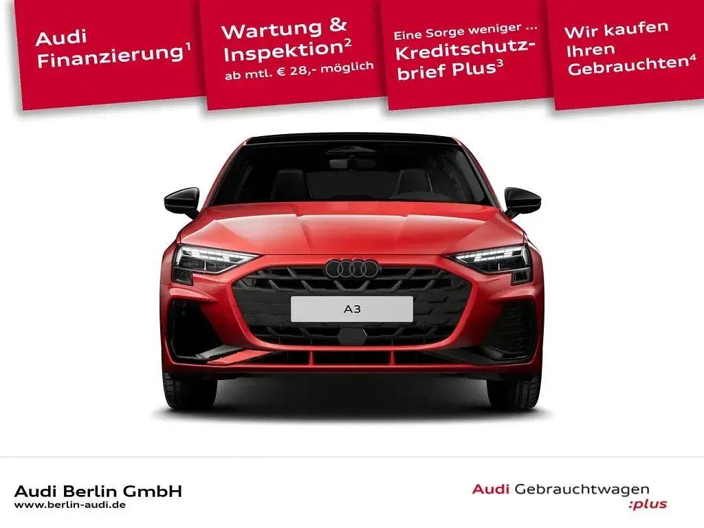 Gebraucht Audi A3 S-Line 272 PS (200 kW) 2025 Progressivrot metallic Limousine