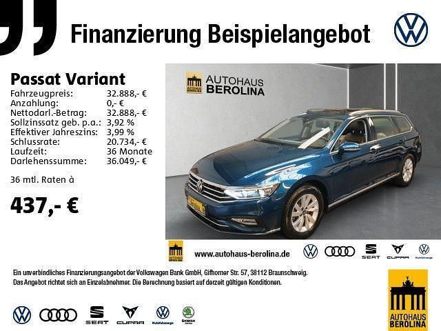 Blau Gebraucht 2023 VW Passat Elegance Kombi | 32.888 € (Teuer) - Bild 1/2