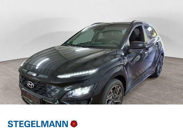 Schwarz Gebraucht 2021 Hyundai Kona N Line SUV | 18.190 € (Fairer Preis) - Bild 1/4
