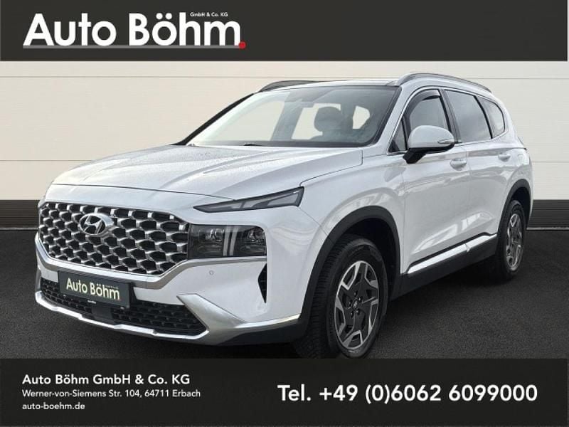 Weiß(metallic) Gebraucht 2022 Hyundai Santa Fe Signature SUV | 31.930 € (Superpreis) - Bild 1/4