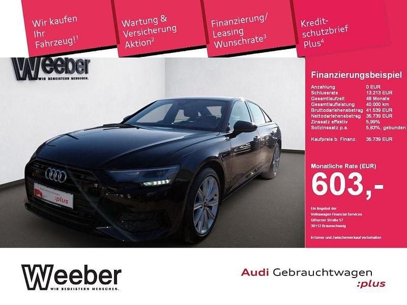 Schwarz Gebraucht 2021 Audi A6 Sport Limousine | 35.739 € (Fairer Preis) - Bild 1/4