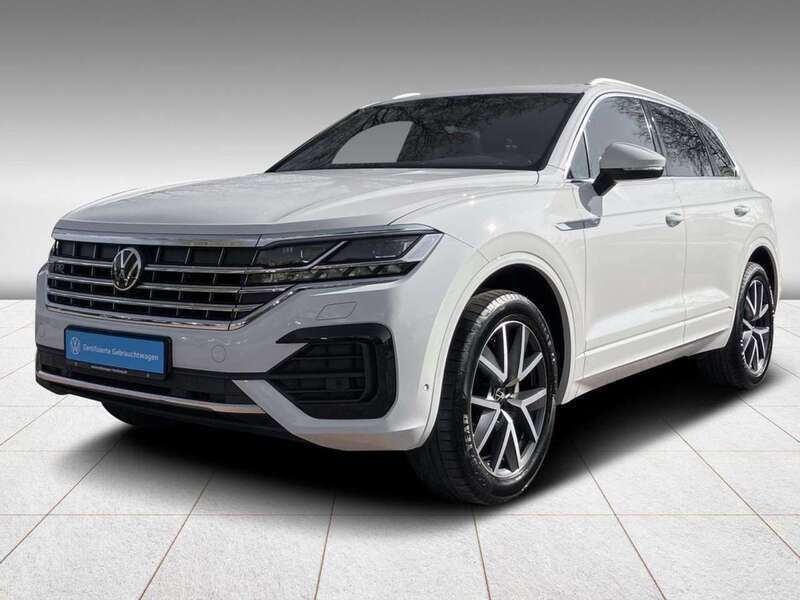 0q pure white Gebraucht 2021 VW Touareg R-line SUV | 50.889 € (Fairer Preis) - Bild 1/4