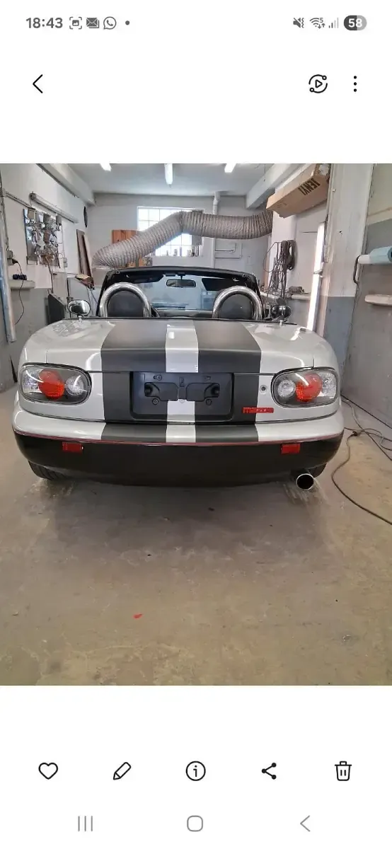 Gebraucht Mazda MX5 116 PS (85 kW) 1991 Silber Cabrio