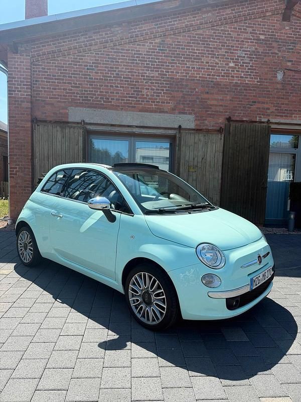 Grün Gebraucht 2015 Fiat 500C Cabrio | 9.350 € (Fairer Preis) - Bild 1/4