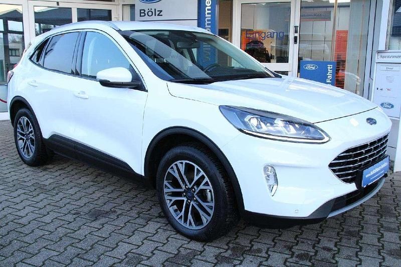 Frost weiß Gebraucht 2021 Ford Kuga Titanium SUV | 22.990 € (Fairer Preis) - Bild 1/4