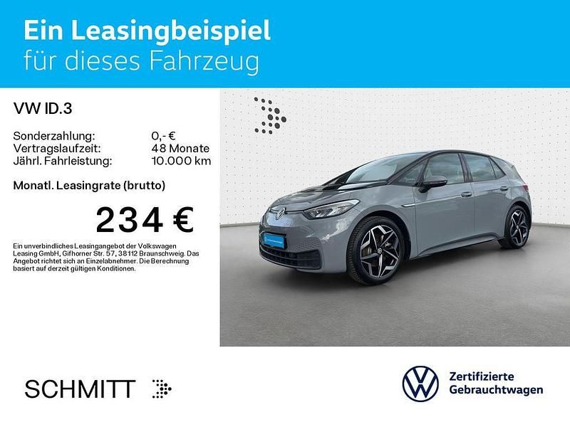 Gebraucht VW ID.3 Pure 110 kW (150 PS) 2021 Mondsteingrau / schwarz Kleinwagen
