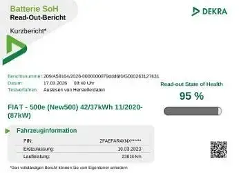 Gebraucht Fiat 500e Icon 86 kW (118 PS) 2023 Grün Kleinwagen
