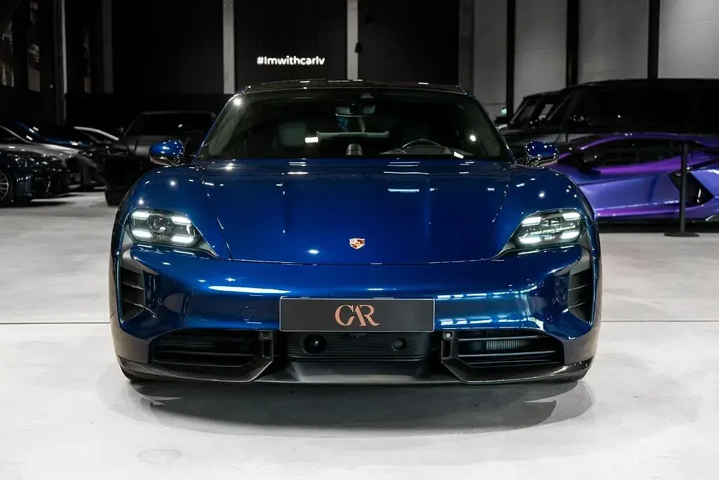 Gebraucht Porsche Taycan Turbo S 559 kW (761 PS) 2021 Blau Limousine