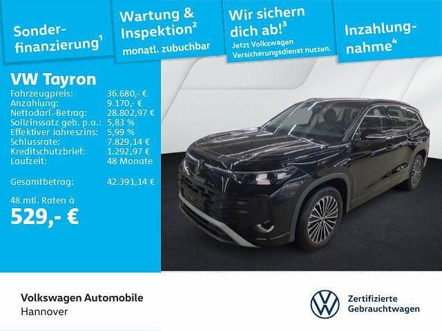 Gebraucht VW Tayron Life 150 PS (110 kW) 2025 Grenadillschwarz metallic SUV