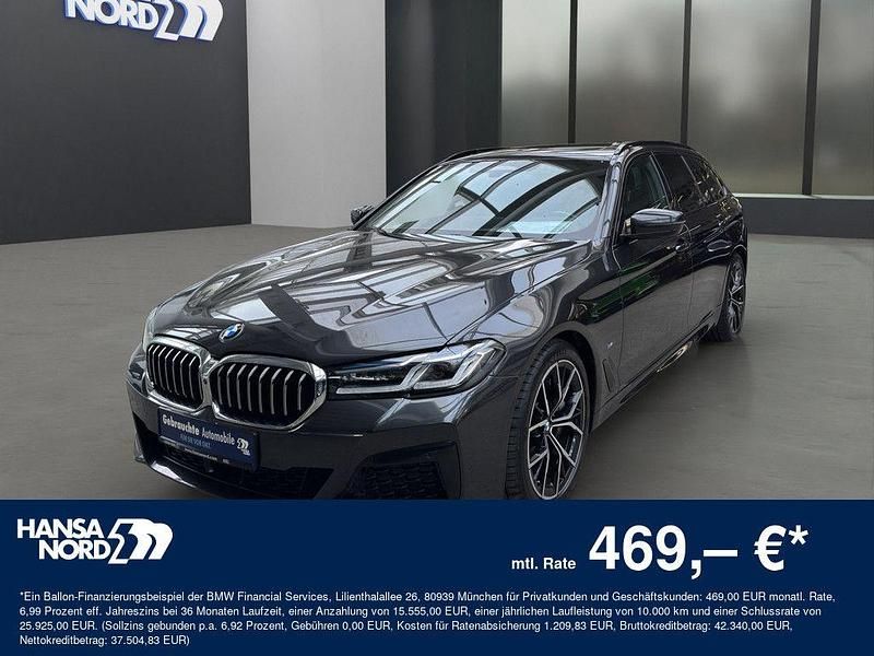 Grau / sophistograu (metallic) Gebraucht 2023 BMW 530 Performance Kombi | 51.850 € (Teuer) - Bild 1/4
