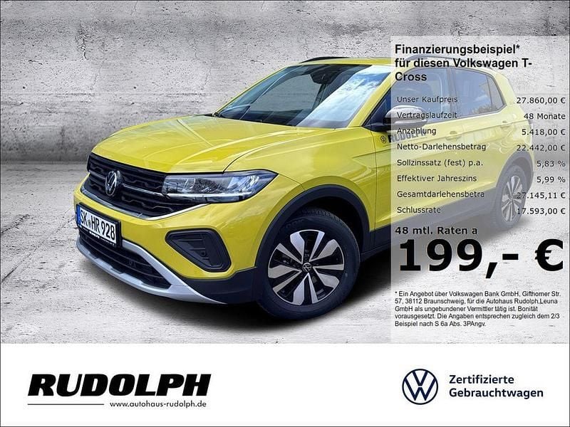 Gelb Gebraucht 2025 VW T-Cross Goal SUV | 27.860 € (Guter Preis) - Bild 1/4