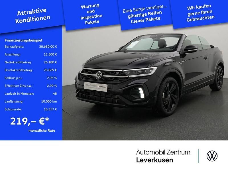 Schwarz Neu 2025 VW T-Roc Cabriolet R-line Cabrio | 38.680 € (Superpreis) - Bild 1/4