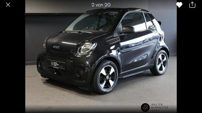 Schwarz Gebraucht 2020 Smart ForTwo Electric Drive Cabrio | 10.900 € (Guter Preis) - Bild 1/4