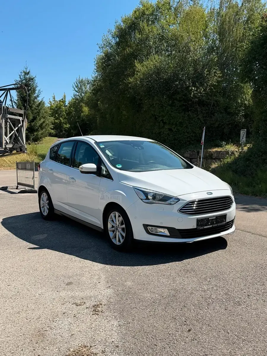 Gebraucht Ford C-MAX Titanium 125 PS (91 kW) 2016 Weiß Van / Kleinbus
