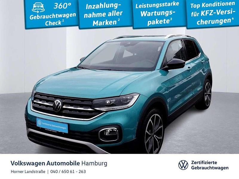 Gebraucht VW T-Cross Style 110 PS (80 kW) 2022 Makenatürkis metallic (metallic) SUV
