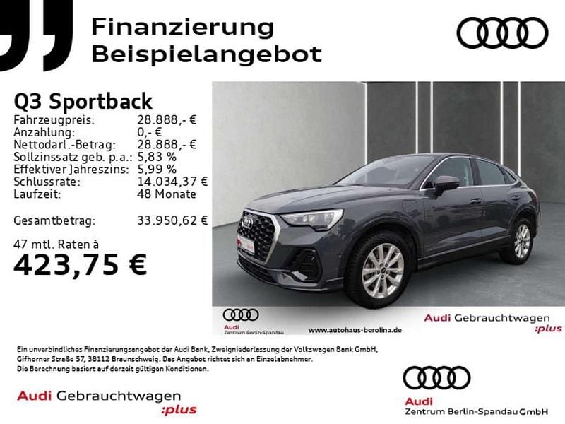 Nanograu metallic Gebraucht 2022 Audi Q3 SUV | 28.888 € (Guter Preis) - Bild 1/4