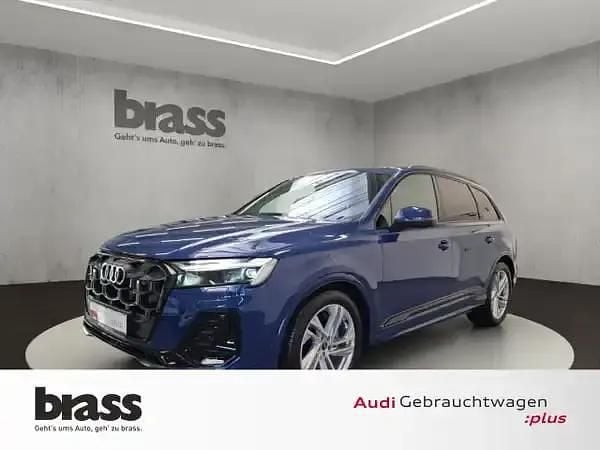 Ascariblau metallic Gebraucht 2024 Audi Q7 S-Line SUV | 71.900 € (Guter Preis) - Bild 1/4
