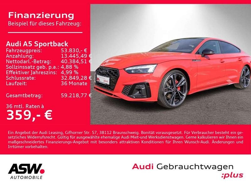 Progressivrot metallic Gebraucht 2024 Audi A5 S-Line Coupé | 53.830 € (Superpreis) - Bild 1/4