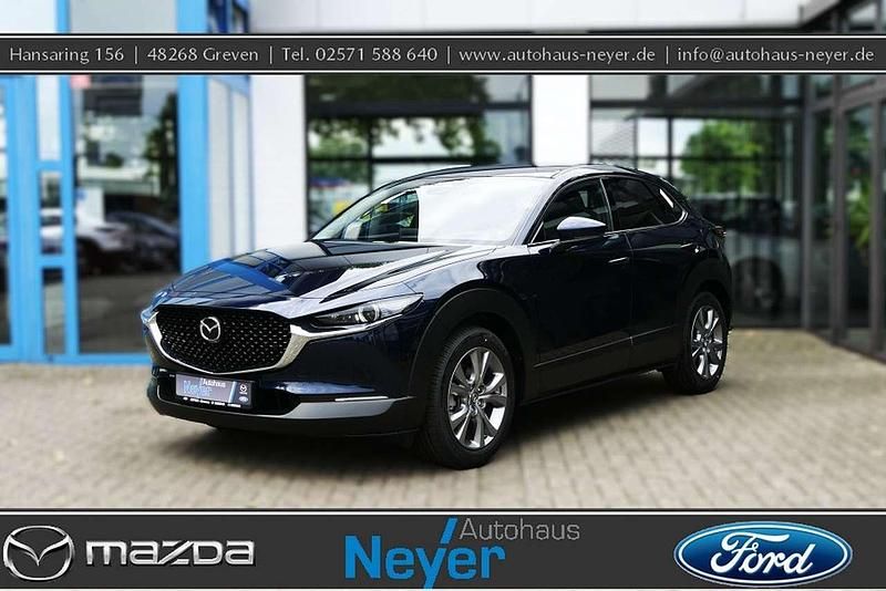 Deep crystal blue Neu 2025 Mazda CX-30 Center-Line SUV | 28.590 € - Bild 1/4