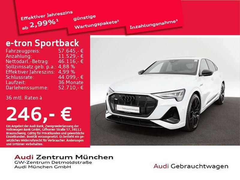 Gletscherweiß metallic Gebraucht 2023 Audi e-tron S-Line SUV | 56.926 € - Bild 1/1