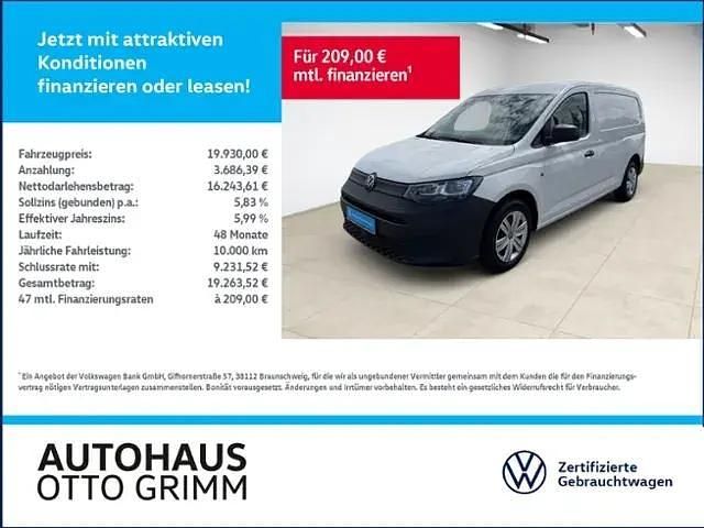 Candyweiß Gebraucht 2021 VW Caddy Maxi Van / Kleinbus | 18.960 € (Superpreis) - Bild 1/4